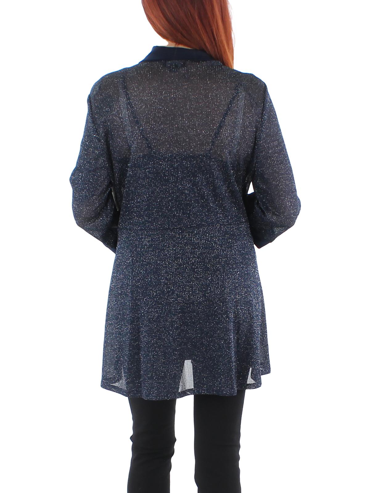 R&M Richards Womens Knit Metallic Topper Jacket