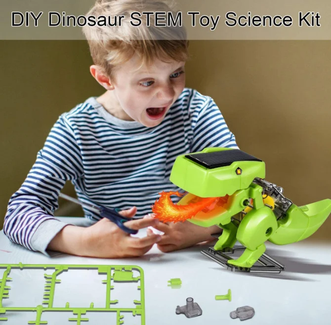 VONTER STEM Robots For Kids - Boys Girls Building Educational Toys Science Kit 3 in 1 Solar Dinosaur Desk Robot with Manual Instructions and Piler STEM Projects for Kids Ages 8 9 10 11 12 Coll Stuff