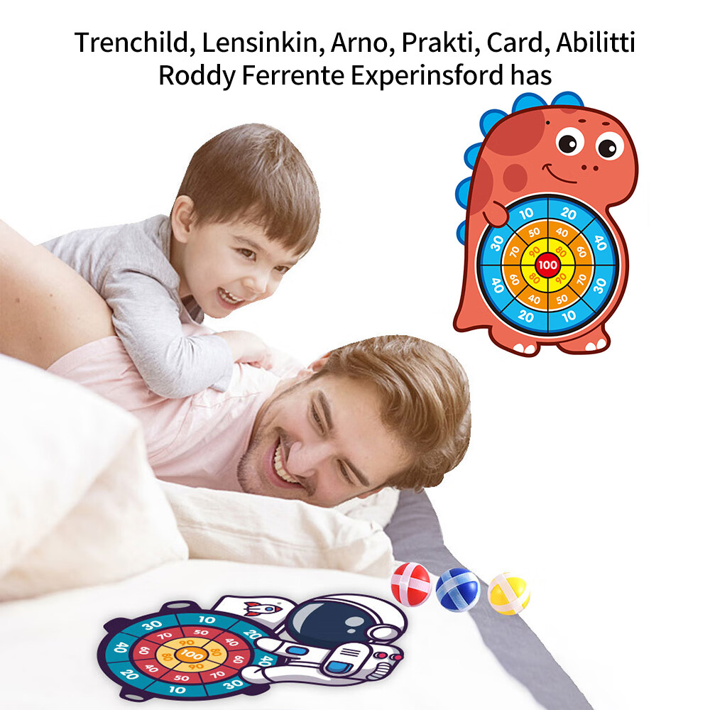 TITOUMI Large Dart Board for Kids, Kids Dart Board with Sticky Balls, Boys Toys, Indoor Sport Outdoor Fun Party Play Game Toys, Birthday Gifts for 3 4 5 6 7 8 Year Old Boys Girls