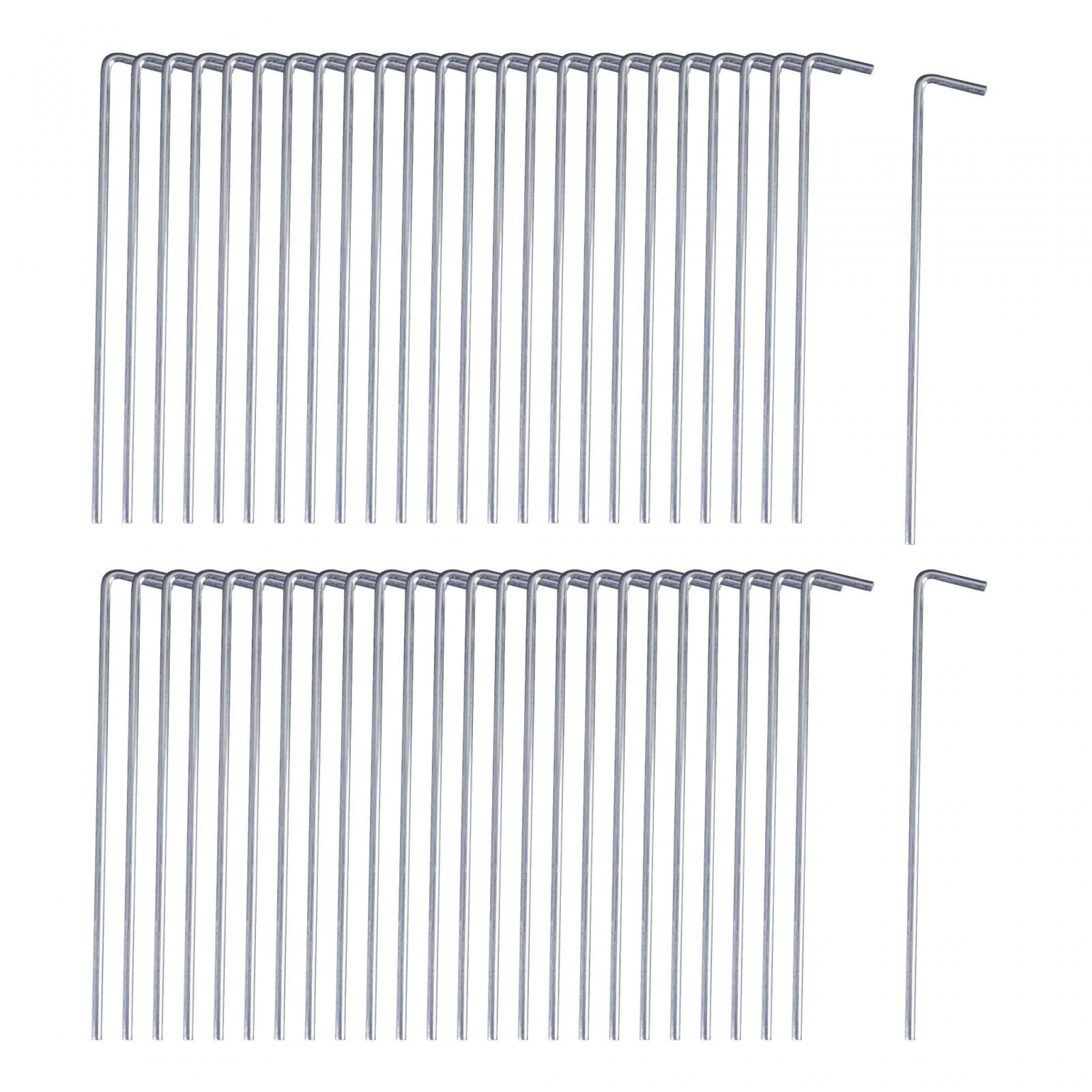 50 Pieces Tent Pegs 200mm Tent Nails Aluminum Alloy Rust Multipurpose