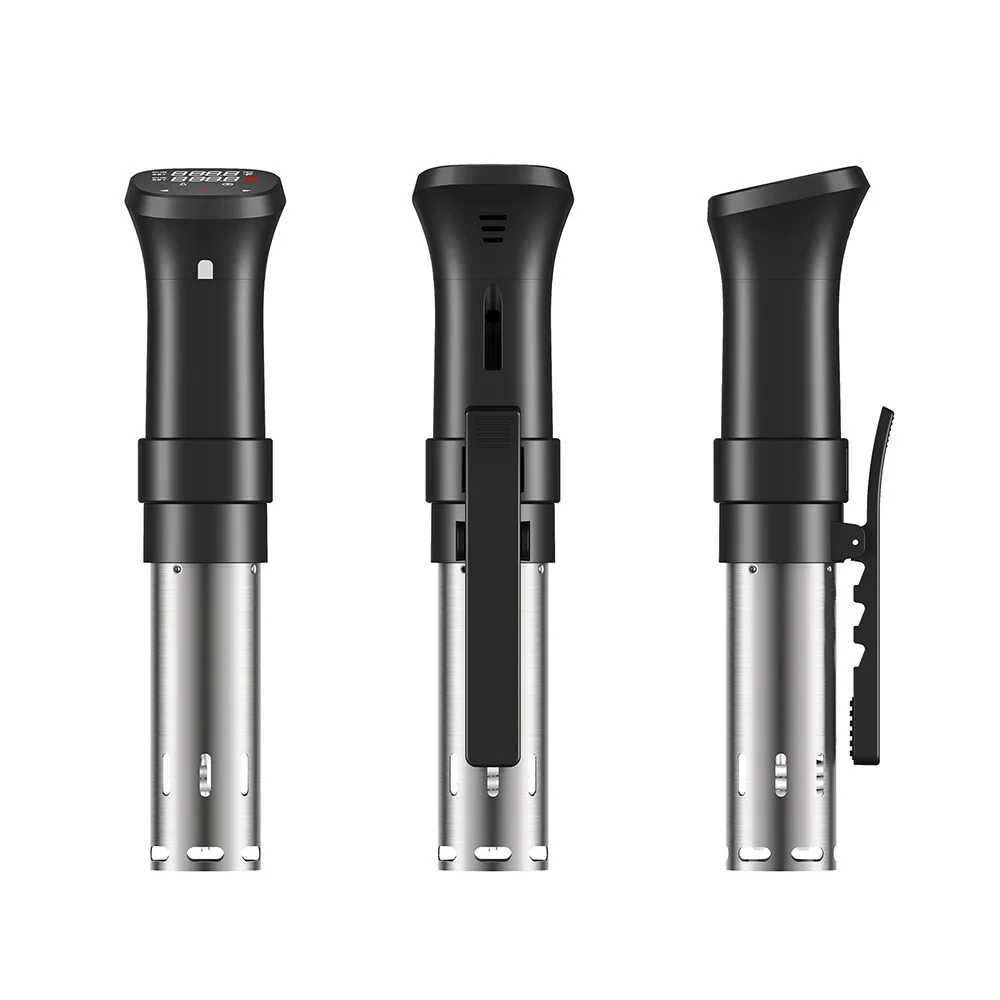 1100W Waterproof Cooker - Quiet Cooking Machine with Precise Temperature and Time Control, Display Screen, and Cookbook Included