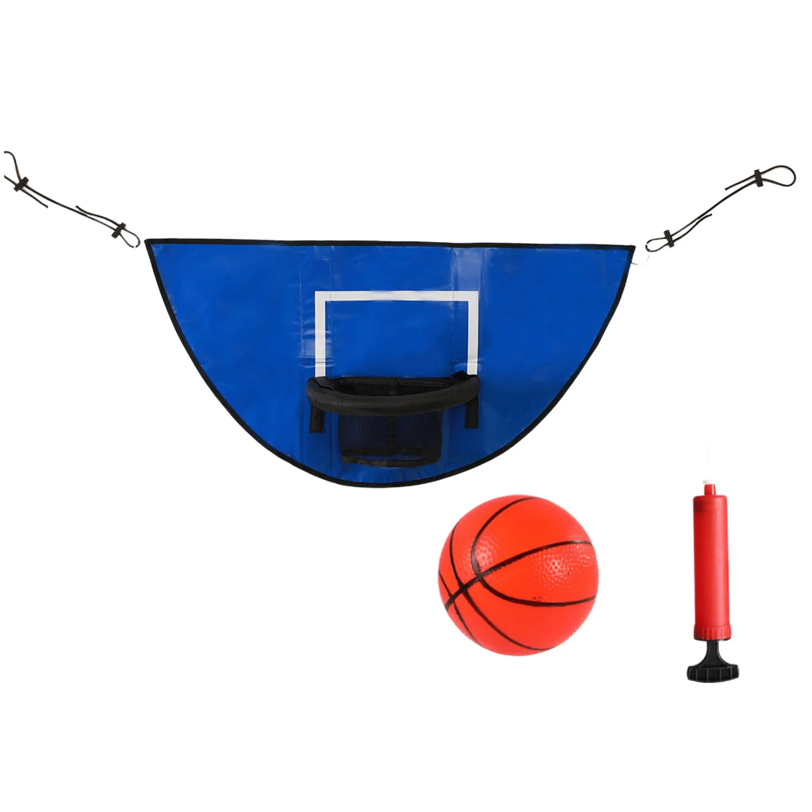 Trampoline Basketball Hoop, with Ball Pump Goal Game Durable Mini Basketball Hoop for Trampoline for Indoor Outdoor Gifts Playing