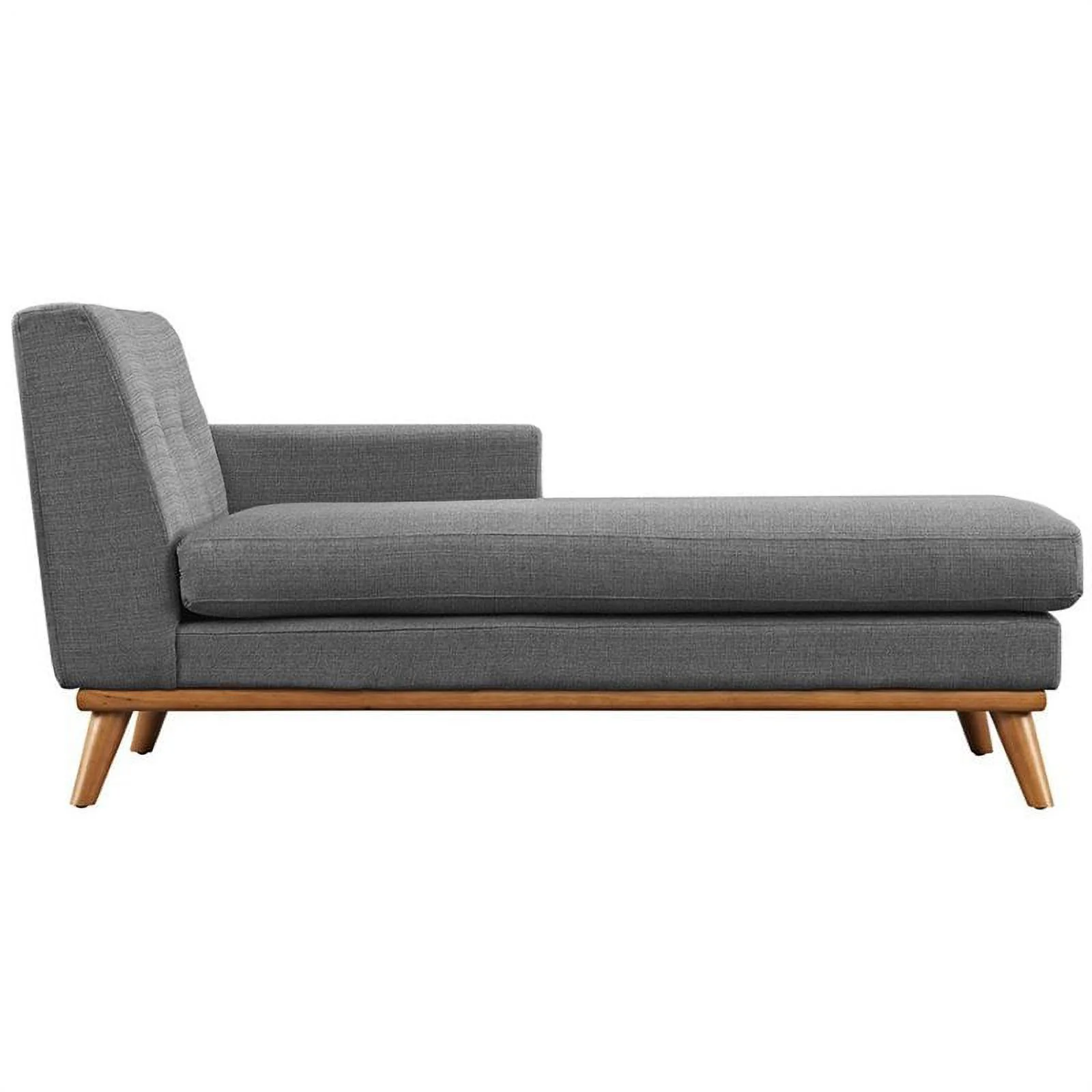 Hawthorne Collection Right Arm Chaise Lounge in Gray