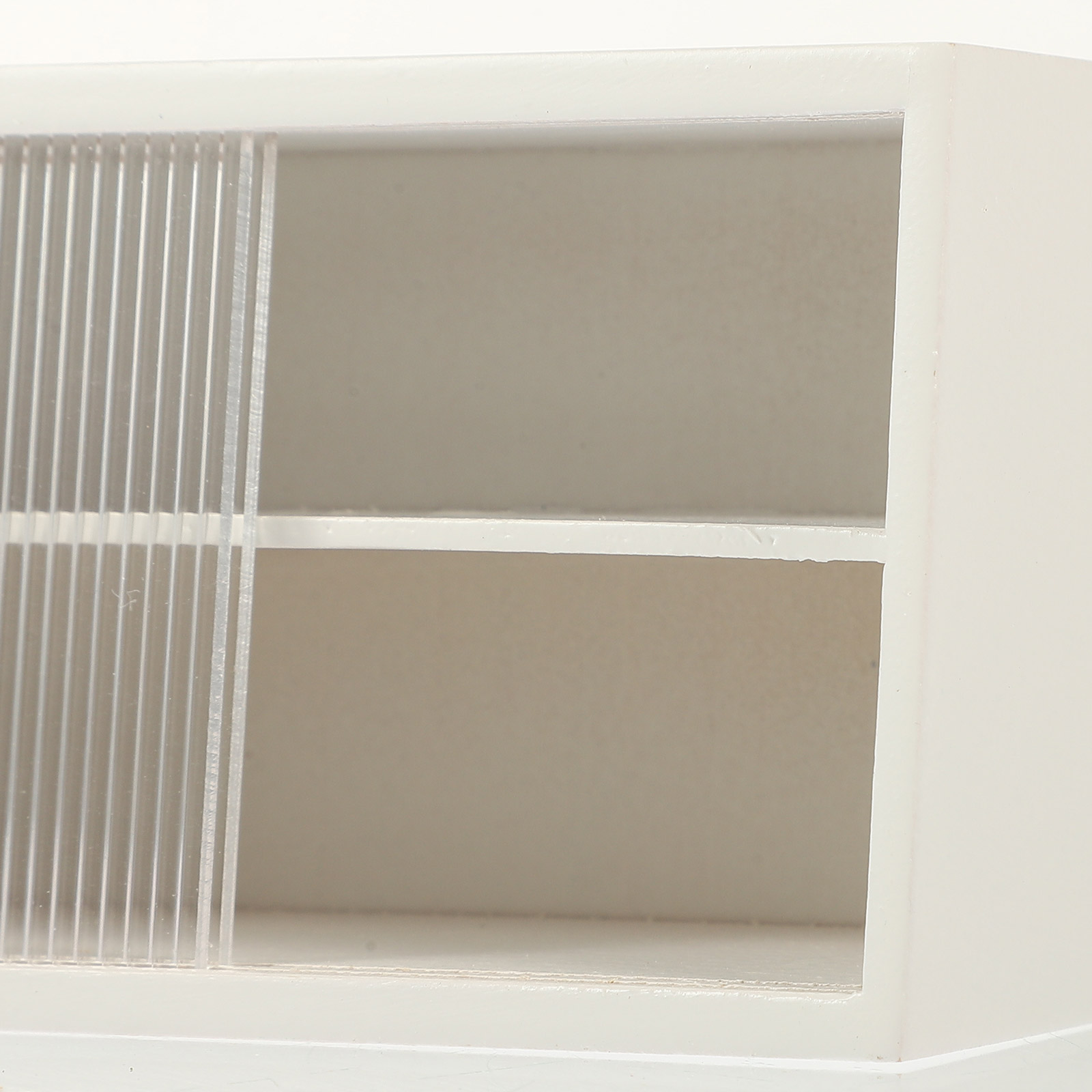 2 Pack Display Case Model Home Accessories Cake Decor Small Shelf Cabinet Doll House Furniture Show