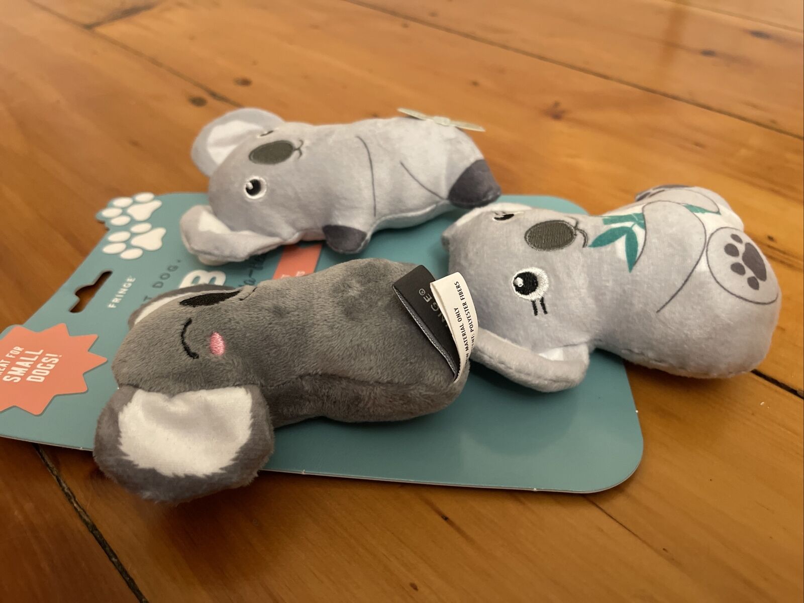 Fringe | Totally Koala-Fied - Set Of Three | Squeaky Plush Dog Toy