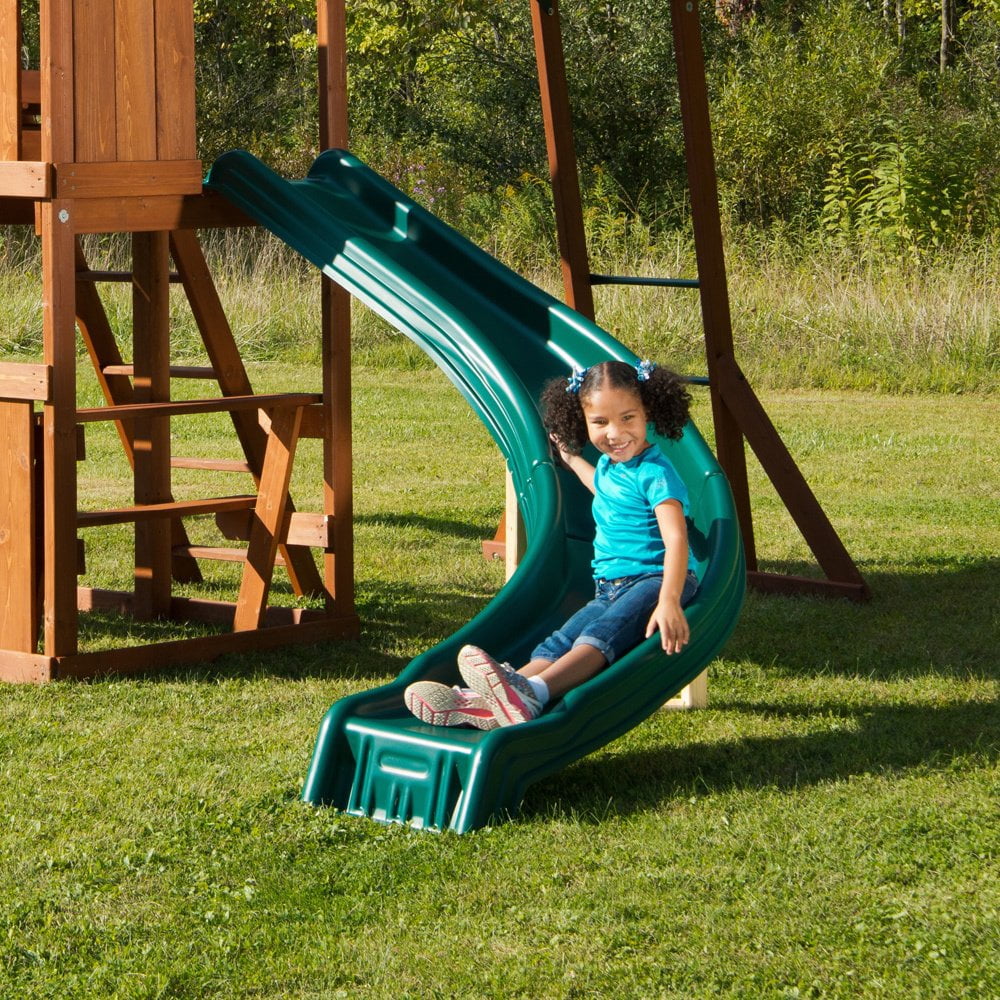 Swing-N-Slide 5 Foot Side Winder Slide with Lifetime Warranty, Green