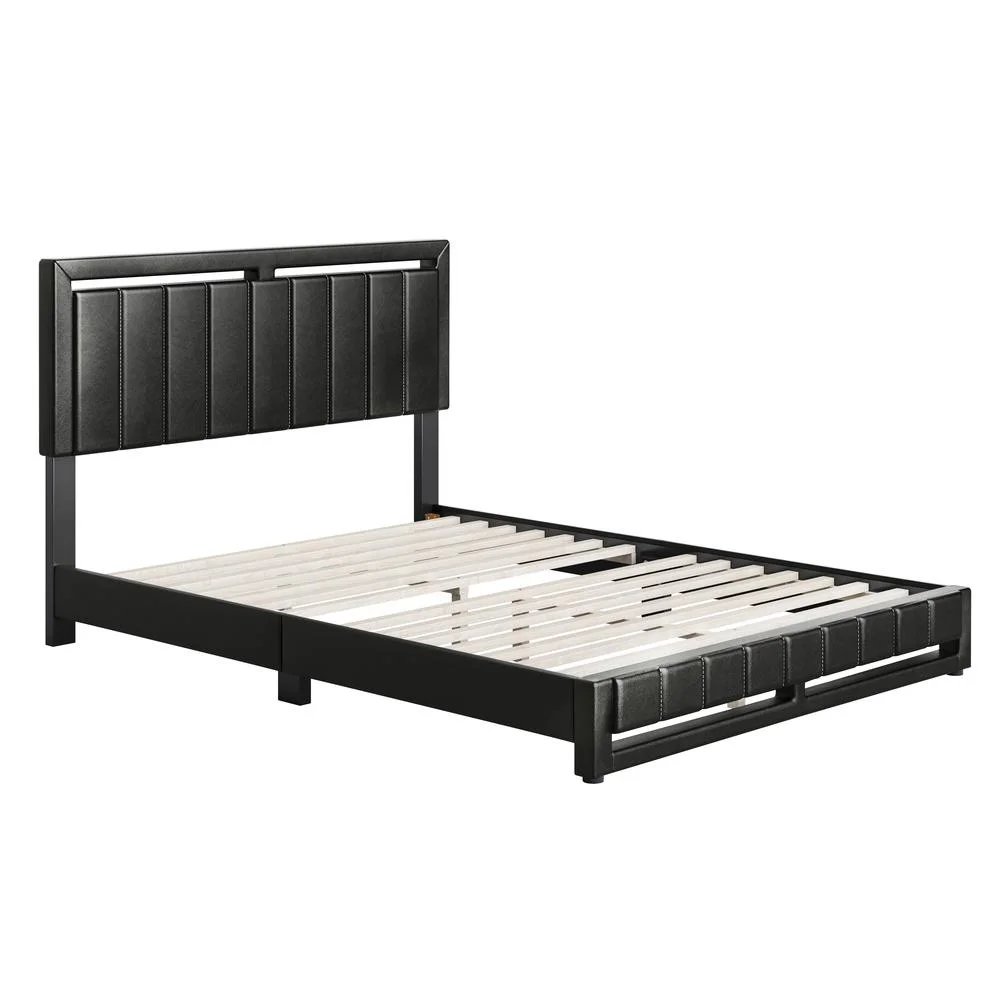 Boyd Sleep BMPBBK201DB Beau Faux Leather Upholstered Platform Bed