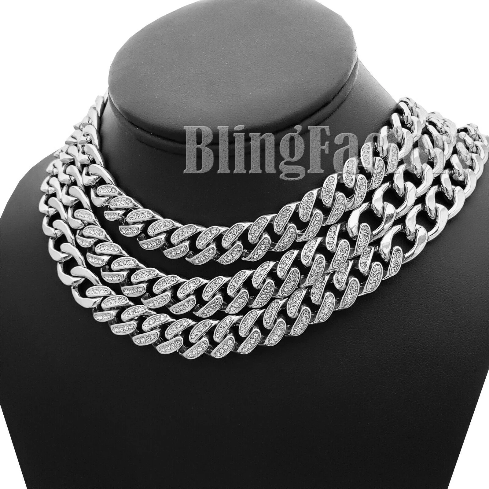 Partial Iced Silver PT 11mm 18