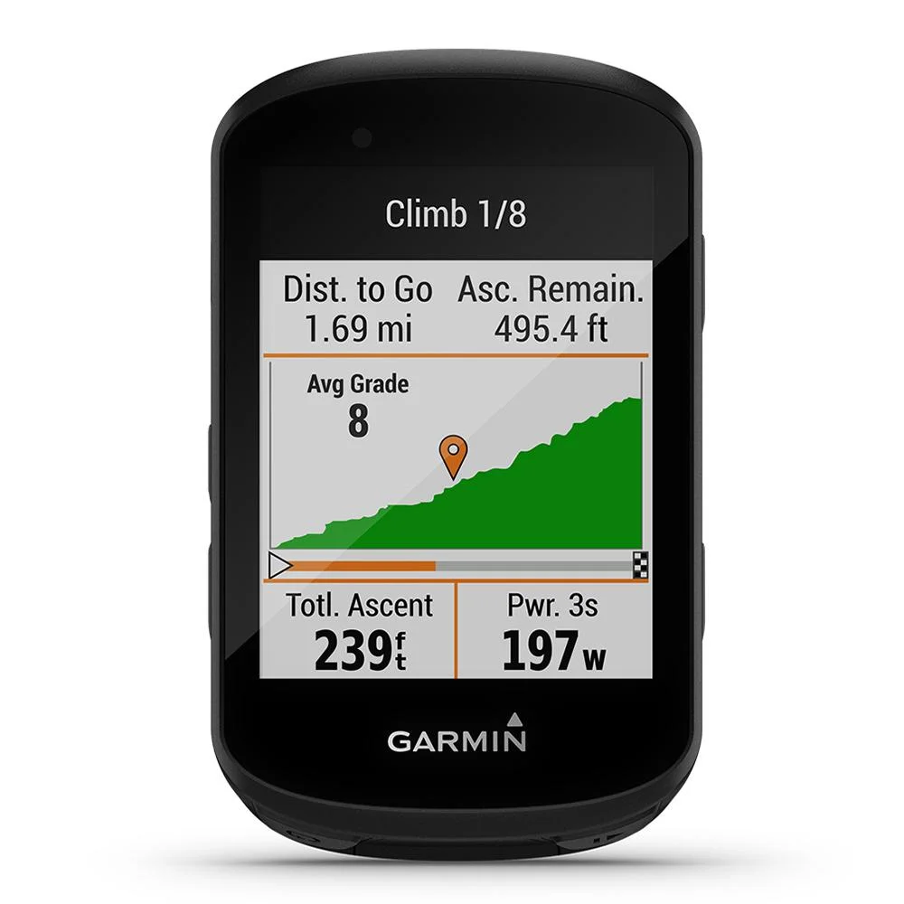 Garmin Edge 830 (HRM/Sensors) Bike Computer Bundle with Black Silicone Case & HD Tempered Glass Screen Protectors (x2)