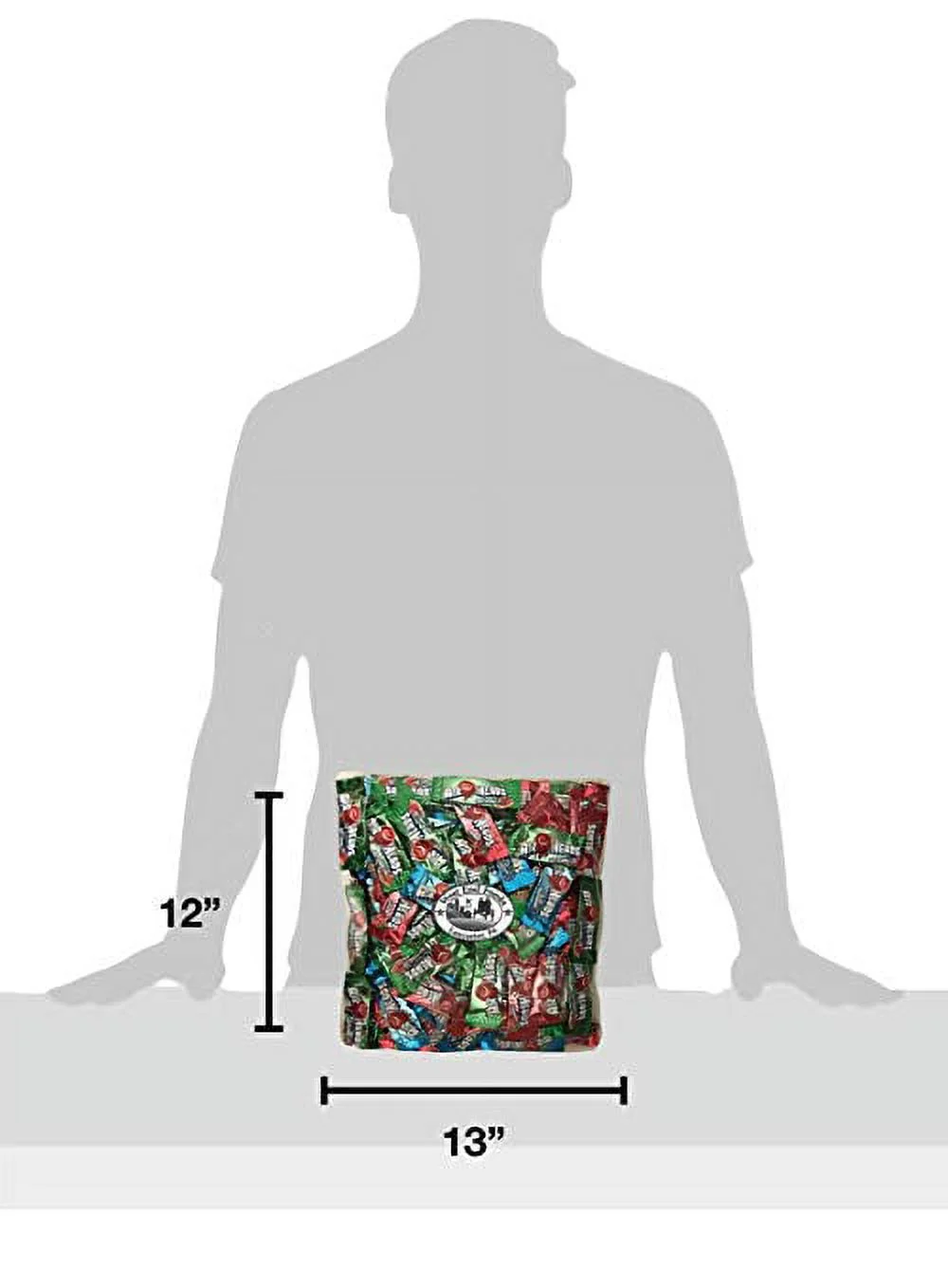 Bundle of Assorted Bulk Sweet Candy of Airheads Mixed Flavors: Cherry, Orange, Grape, White Mystery, Blue Raspberry, Watermelon (5 pound)