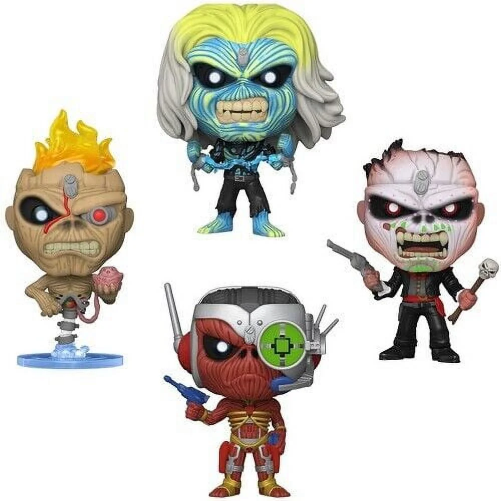 Iron Maiden - FUNKO POP! ROCKS: Iron Maiden - Eddie 4PK Glow in the Dark Box Set