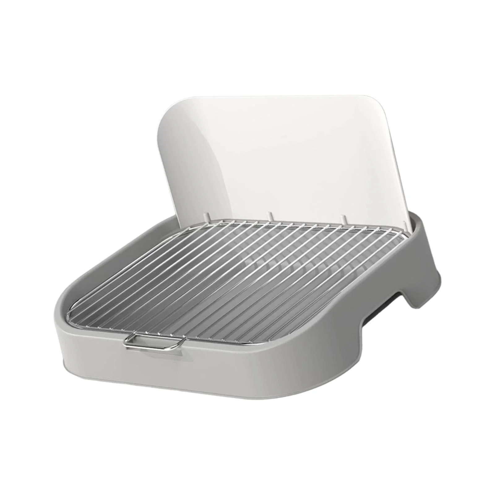 Toysmith Mesh Grids Pet Training Toilet, Pet Training Pad Holder with Simulated Wall, Durable Reusable Dog Potty Pad for Dogs and Cats Gray