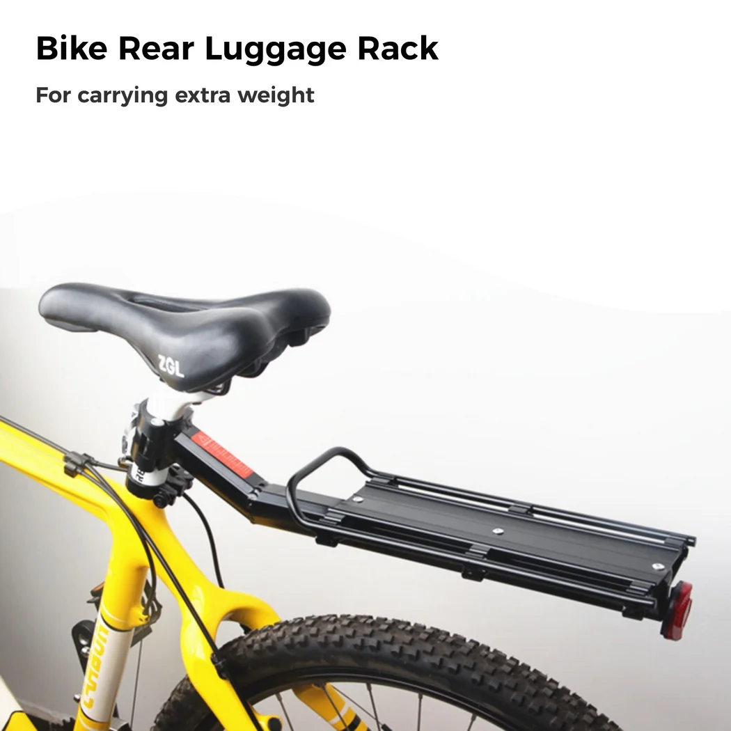 Bike Cargo Rack,  Bicycle Rear Seat Post Rack Bicycle Luggage Carrier with 66 Lbs Weight Capacity Universal for Mountain Bike