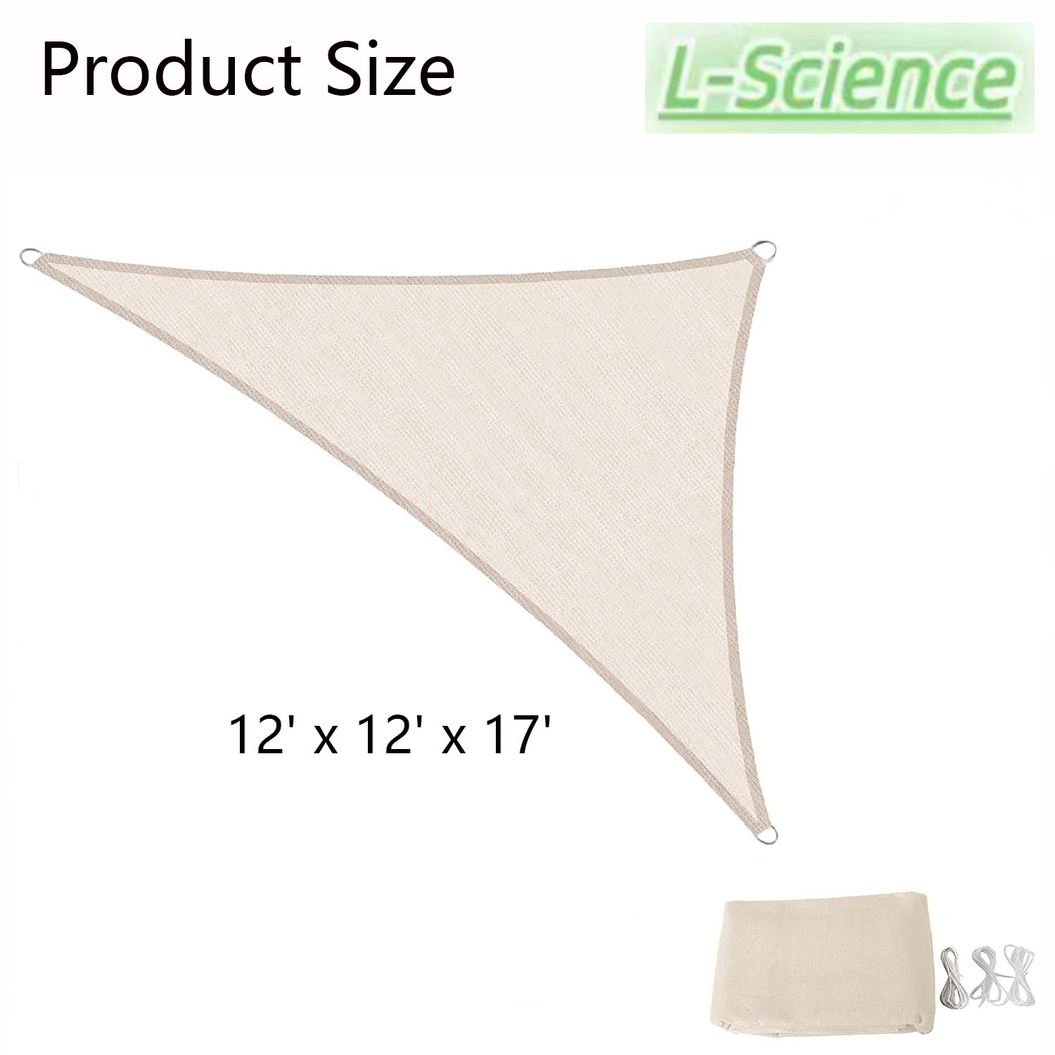 Sun Shade Sail Right Triangle UV Bloack Patio Canopy for Outdoor Lawn Garden