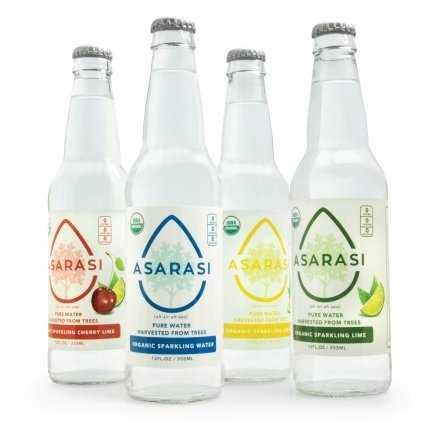 Asarasi (Ah-Sir-Ah-See) Organic Sparkling Tree Water 4 Flavor Variety Pack - 12 Pack - 12-79998.12
