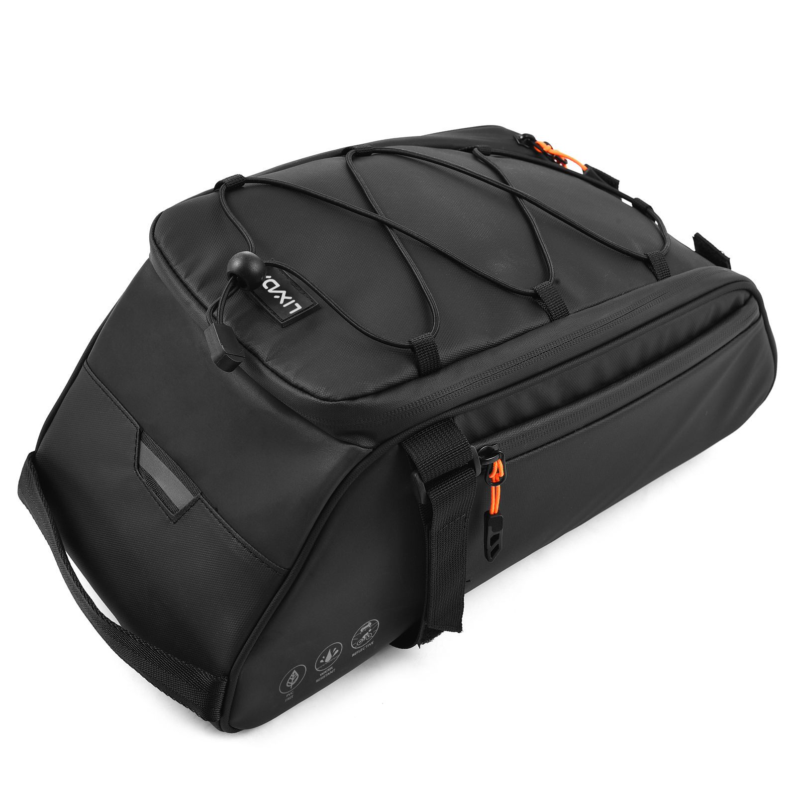 Andoer Lixada Bag, Waterproof Bike Saddle Rear 3 in 1 10L Capacity for Cycling Enthusiasts