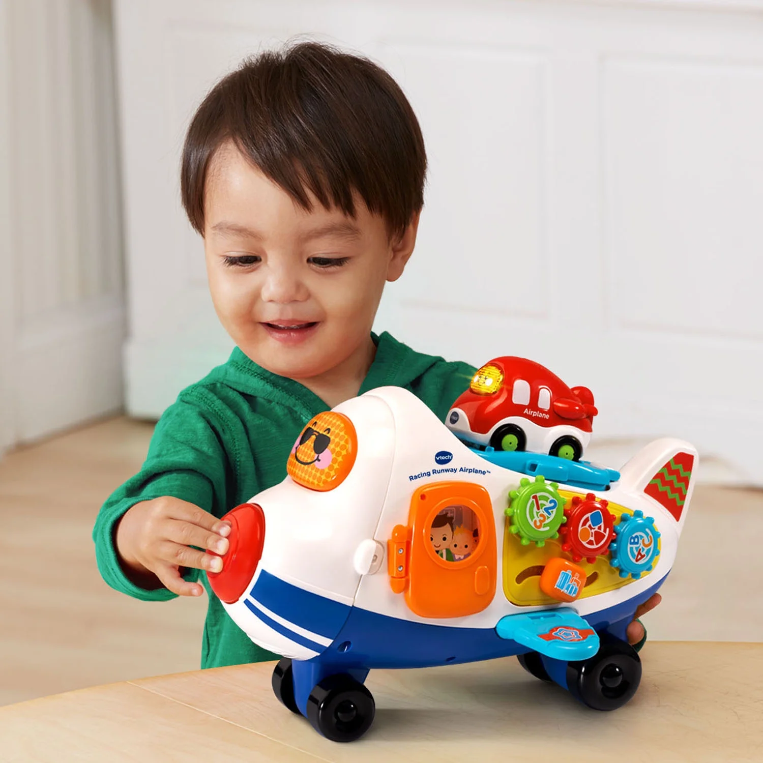 VTech Go! Go! Smart Wheels Racing Runway Airplane with Toy Vehicle