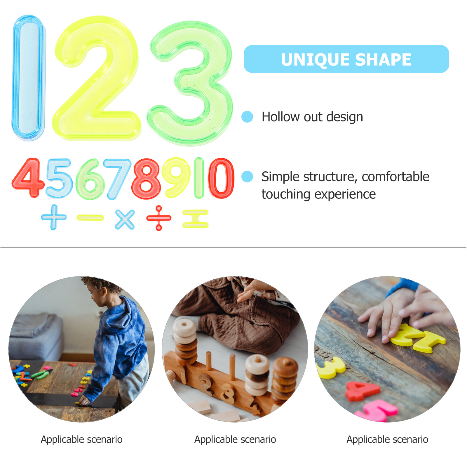 Numbers blocks 1 Set Educational Numbers Blocks Math Puzzle Toy Addition and Subtraction Toy