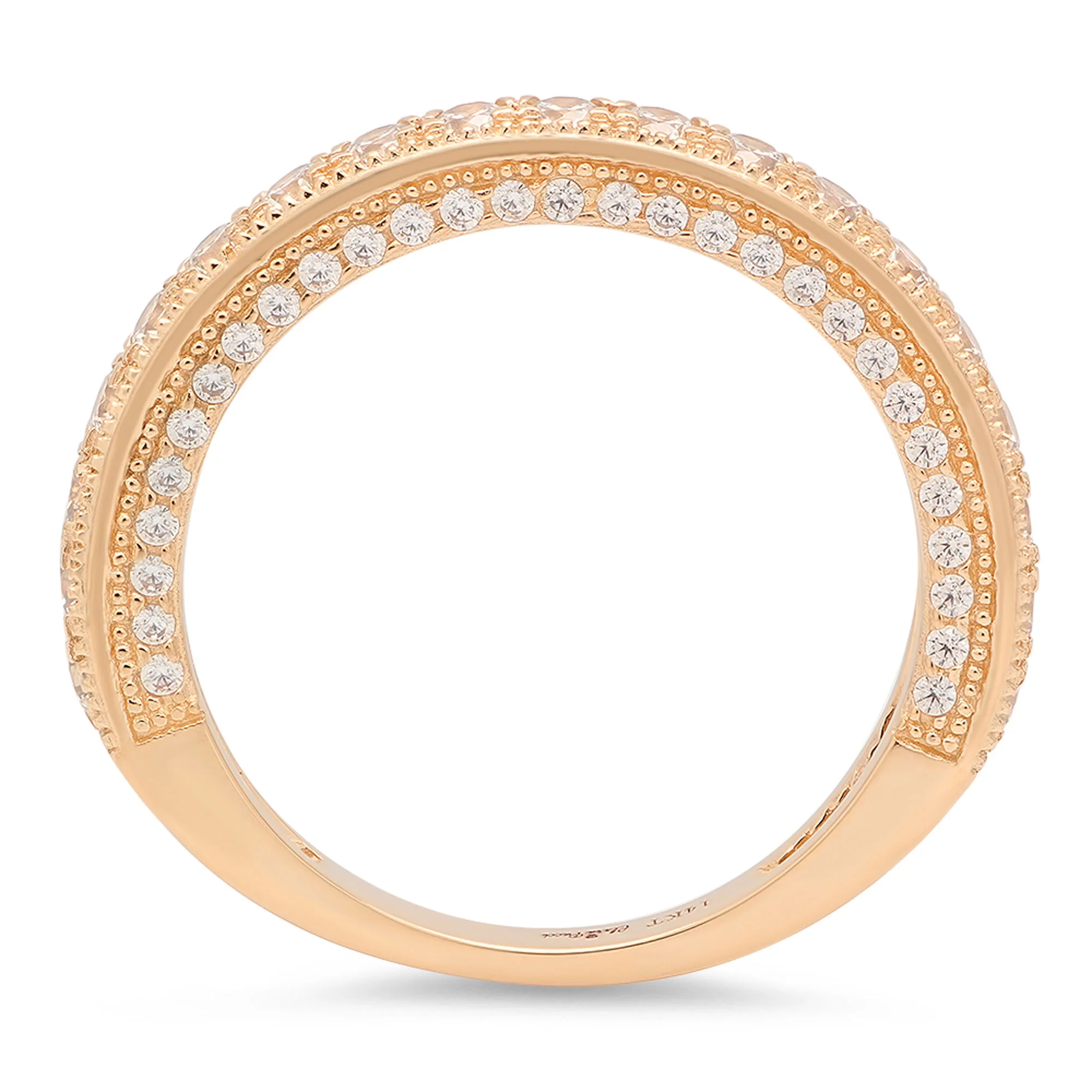 1.44 ct Brilliant Round Cut Genuine Cultured Diamond VS1-VS2 I-J Solid Real 14K Yellow Gold Engagement Designer Art Deco Dainty Promise Wedding BW/ size 5