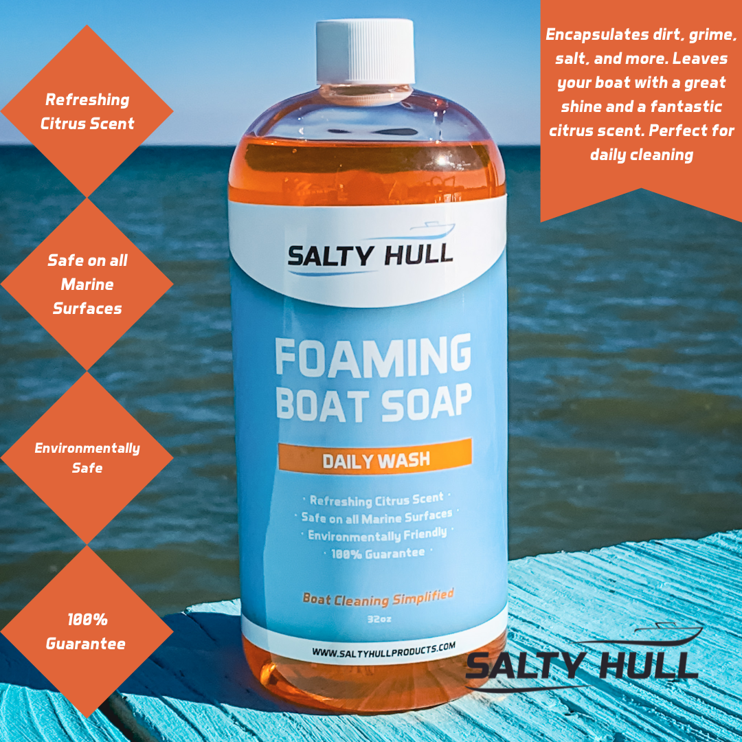 2 Bottles of Salty Hull Foaming Boat Soap