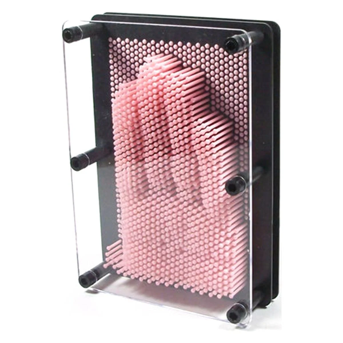 20x15x5.5cm Funny Pinart 3D Clone Shape Pin Art Impression Board Variety Colorful Needle  Palm Model (Random Color)