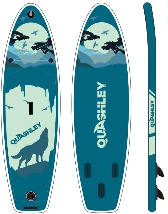 Premium Inflatable Stand Up Paddle Board with Accessories, 11'x33 x6 for Youth & Adults, Wide Stance, Non-Slip Deck, SUP for Fishing & Surfing, Max 330lbs