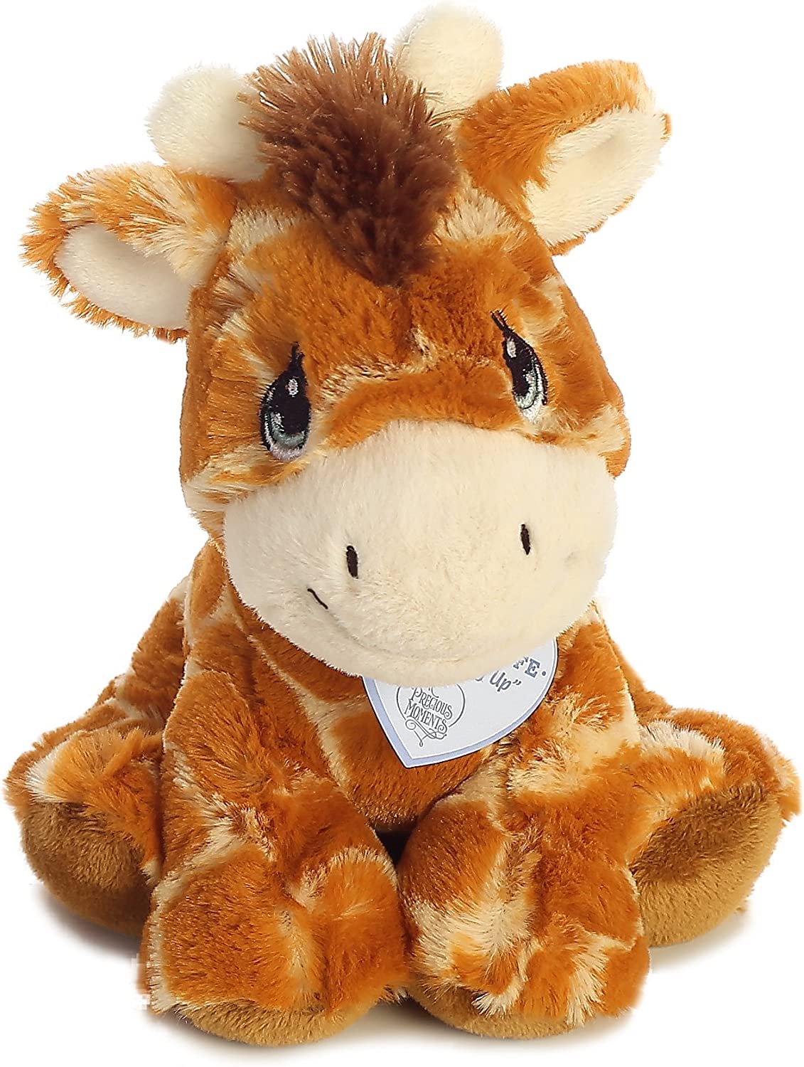 Aurora® Inspirational Precious Moments™ Raffie Giraffe Stuffed Animal - Cherished Memories - Enduring Comfort - Brown 8.5 Inches