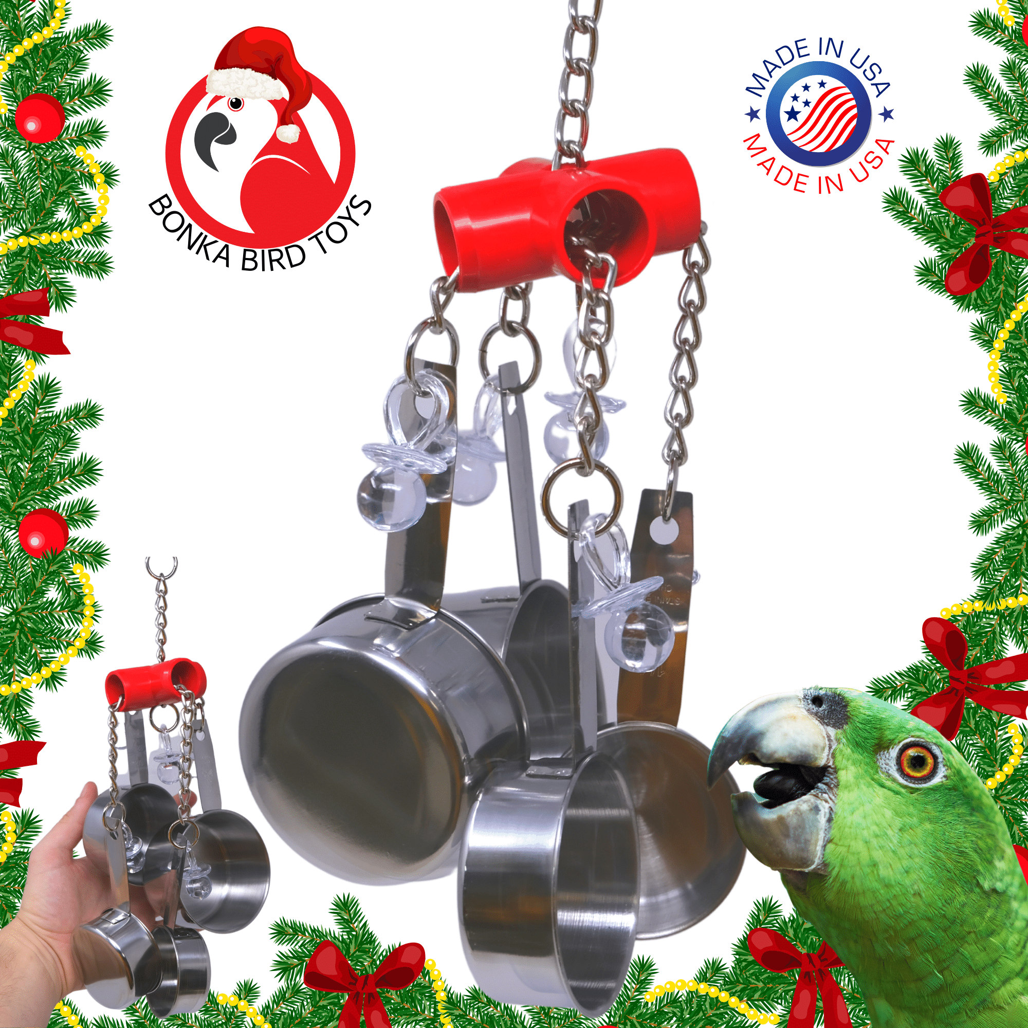 Bonka Bird Toys 1750 Clacker Red