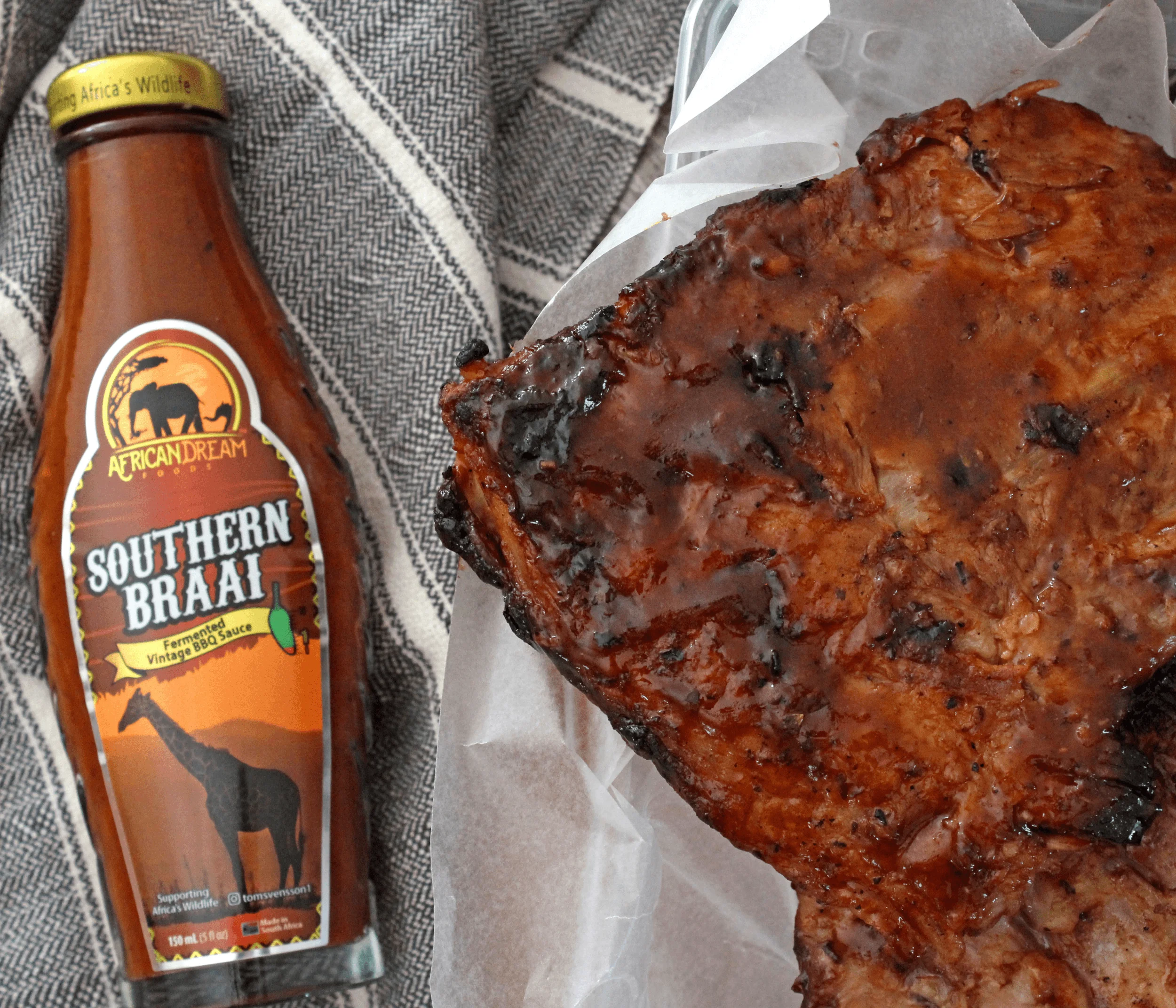 African Dream Foods Mildest Hot Sauce Gift Pack - Southern Braai - BBQ Sauce, Sweet Dream Sauce, Jalanasco - Fermented Jalapeno | 5 fl oz Bottles, 3PK