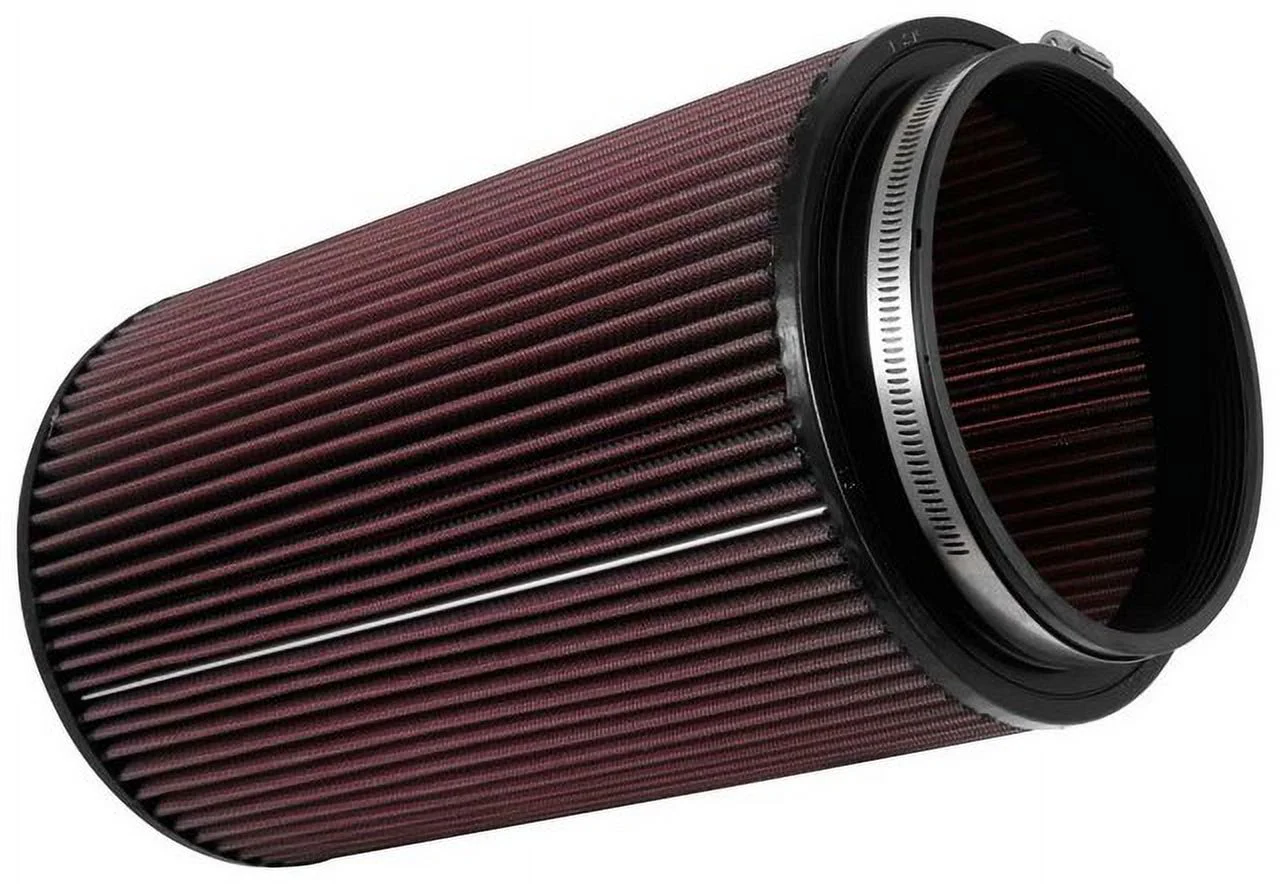 K&N Universal Clamp-On Air Filter: High Performance, Premium, Washable, Replacement Engine Filter: Flange Diameter: 6 In, Filter Height: 12 In, Flange Length: 1 In, Shape: Round, RU-3040