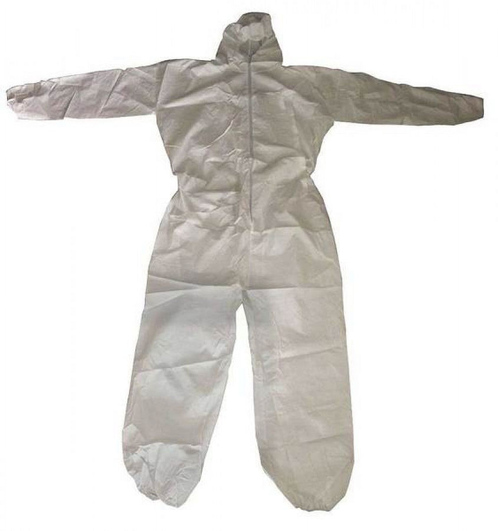 Condor Hooded Coveralls,White,3XL,Elastic,PK6  30C573