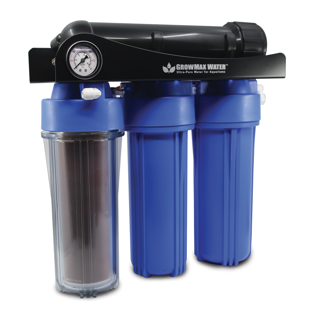 GrowMax Water EC ELIMINATOR 0.0 Garden RO + DI System for 000ppm / 0.0 EC Water - (150 Gallons Per Day / 682 liters)