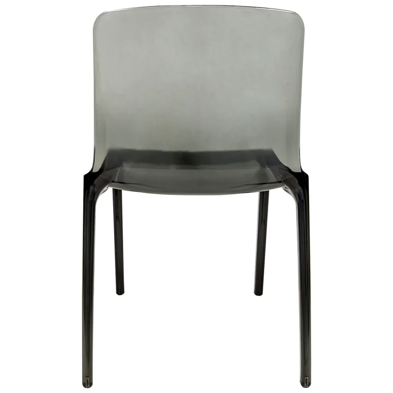 Allora Mid-Century Modern Dining Side Chair in Black