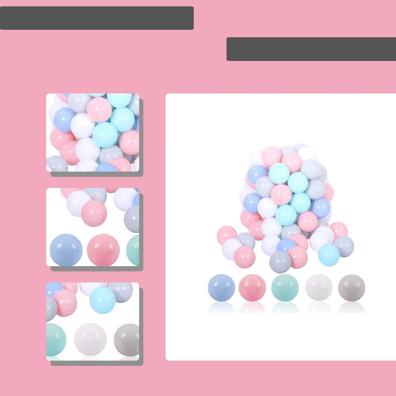 50 Soft Plastic Ball Pit Balls