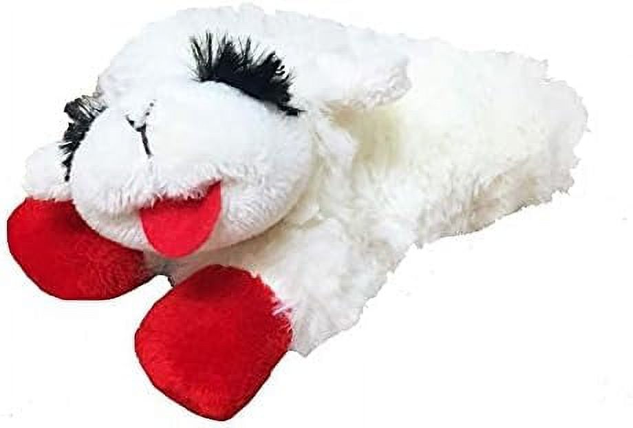 Multipet INTERNATIONAL Lambchop Plush Squeak Toy Mini for Pets, 6-Inch