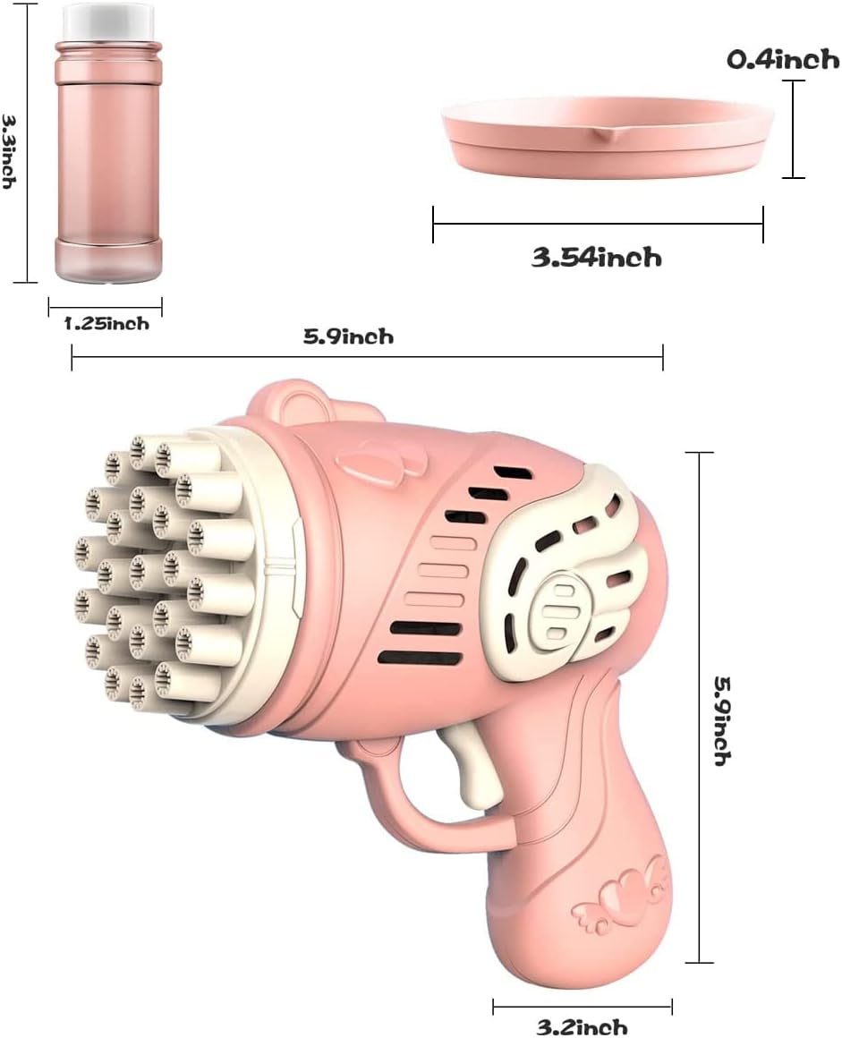 Children's bubble gun, 23-hole soap bubble machine, automatic bubble machine, children's outdoor game blowing bubbles