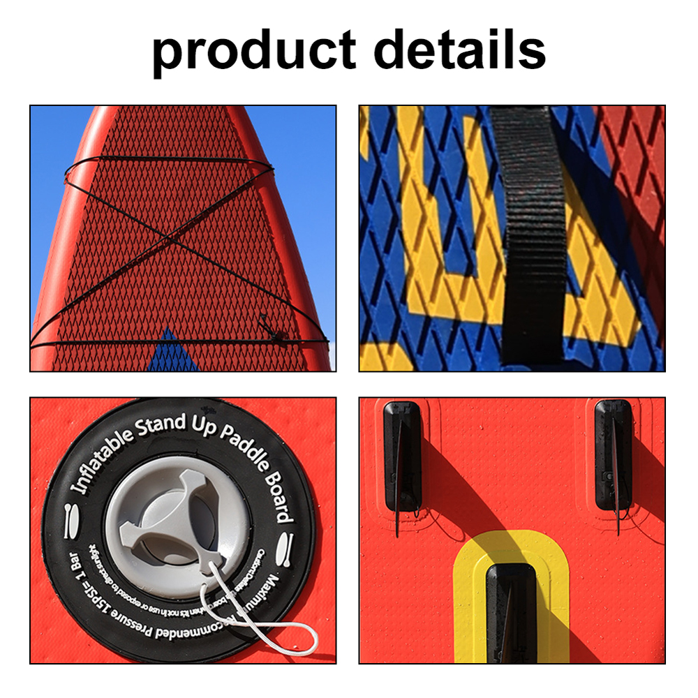 Gecheer Inflatable Stand-Up Surfboard Seaside Beach -skiing Surfboard Pulp Board  Sports PVC Surfboard Paddle Board Surfing Board