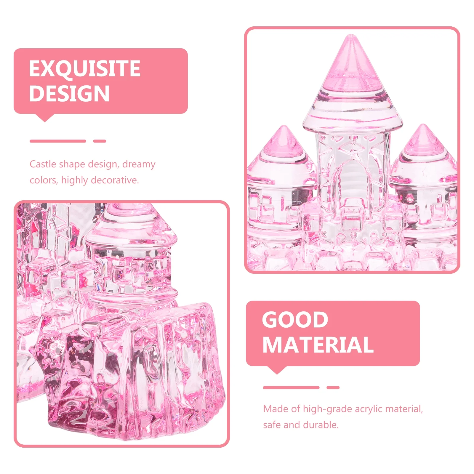 Crystal Castle Toy Princess Toys Children Craft for Girls Adornment Birthday Gift Room Ornament