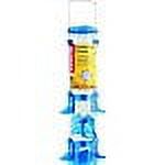 Stokes Select 38030 Seed Bird Feeder 2.5 qt Seed 6 Ports/Ways Polycarbonate Blue/Clear/Green