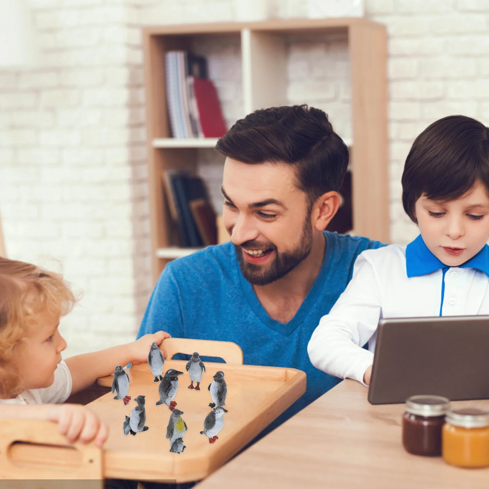 32 Pcs Ocean Animal Toys Penguin Model Sea Life Animals Figurines The Gift Models Set Pocket Preschool