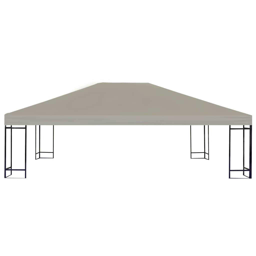 Dcenta 10 x 13 ft Garden Gazebo Top Cover Canopy Sun Shade Replacement Cover Beige for 10' x 10' Party Wedding Tent BBQ Camping Shelter Waterproof Pavilion Cater Outdoor Events