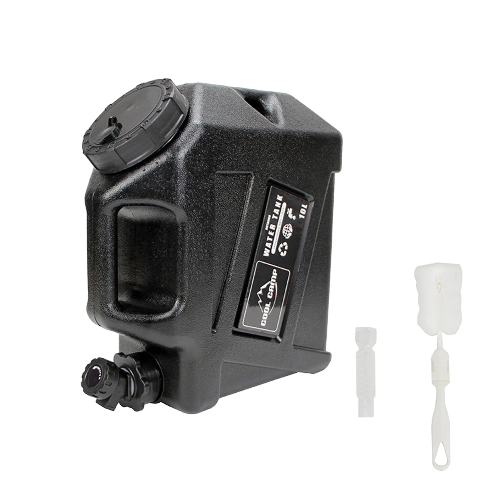 Water Storage Container with Faucet Carrier Jug for Camping Driving Hiking Backpacking