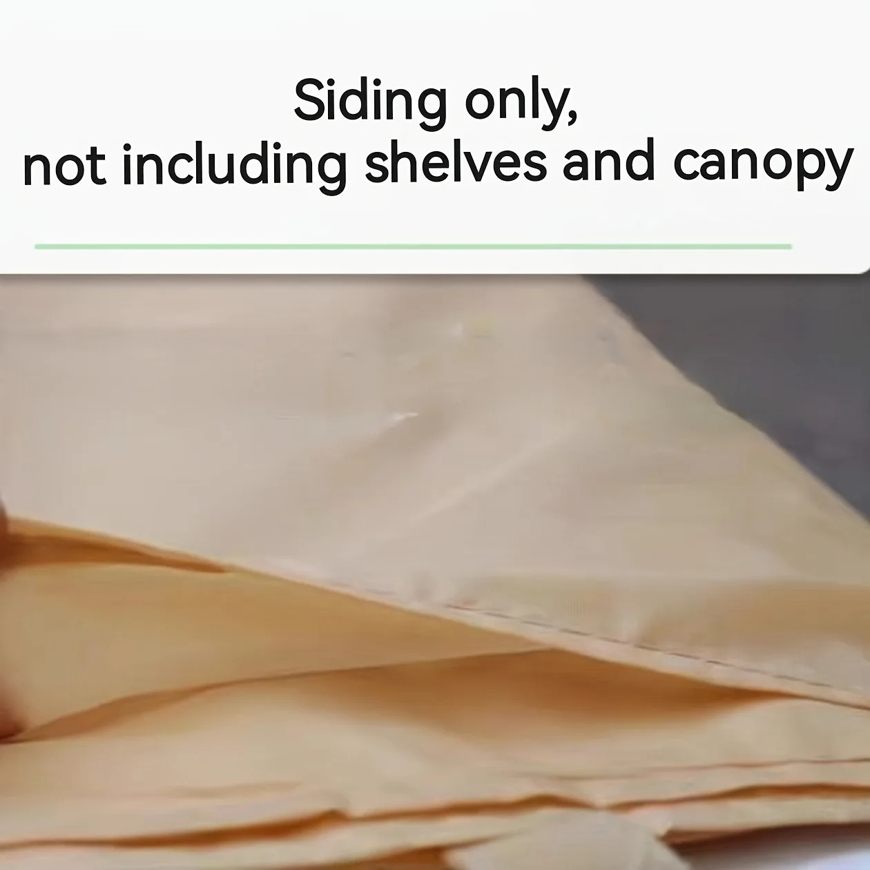 Instant Polyester Canopy Sunwall – UV Protection, Weather-Resistant, Portable Awning Side for Garden & Patio