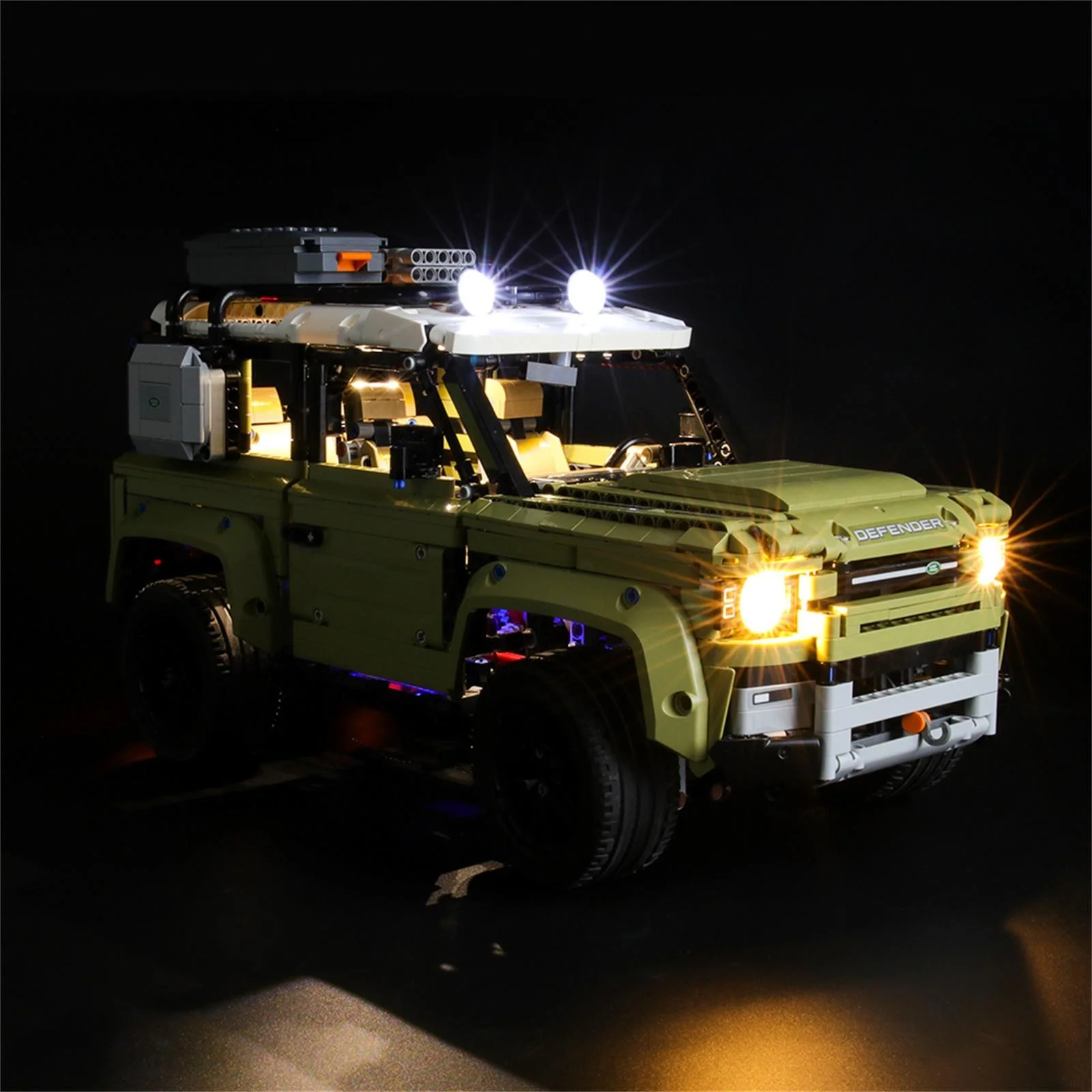 BRIKSMAX LED Lighting Kit for Land Rover Defender, Light Set Compatible with Legos 42110 Building Blocks Model (Not Include the Building Set)
