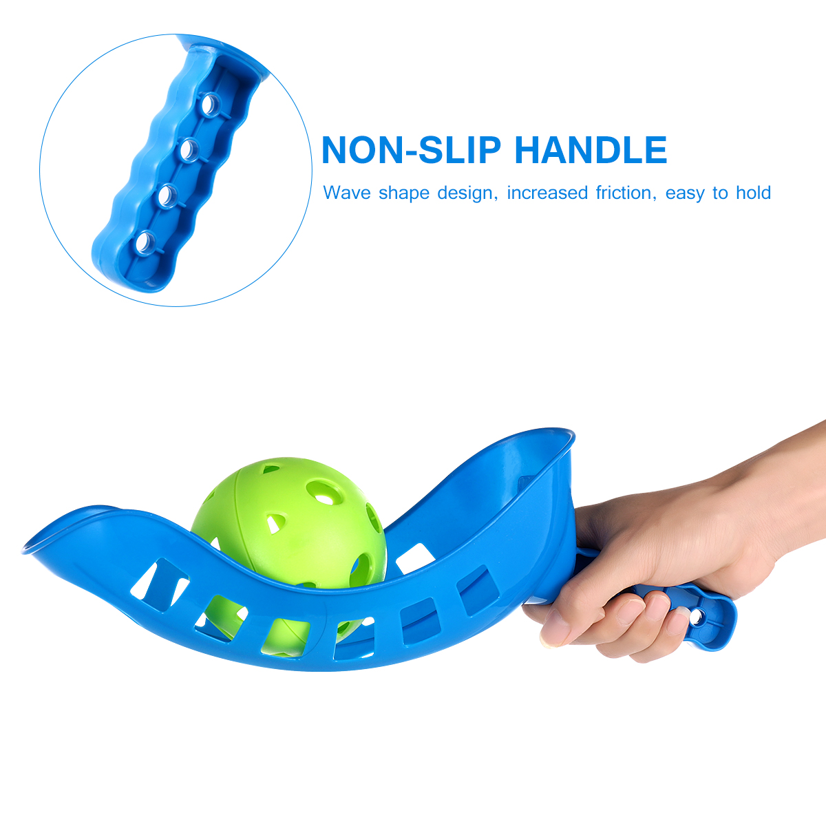 Homemaxs Scoop Ball Game Scoop Toss & Catch Set Outdoor Sports Beach Game for Kids (Random Color)