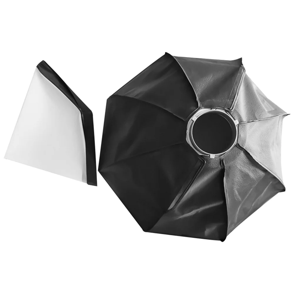Anself Foldable Octagon Softbox with Bowens Mount 8 Support Rods, Soft Cloth & Carrying Bag - Studio Flash Light Accessory