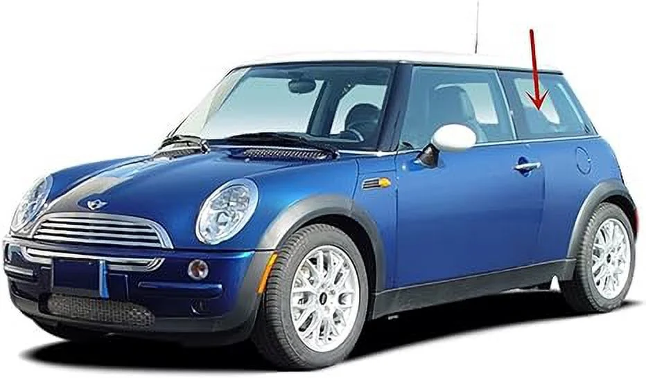Driver Left Side Quarter Window Quarter Glass Compatible with Mini Cooper 2 Door Hatchback 2002-2006 Models