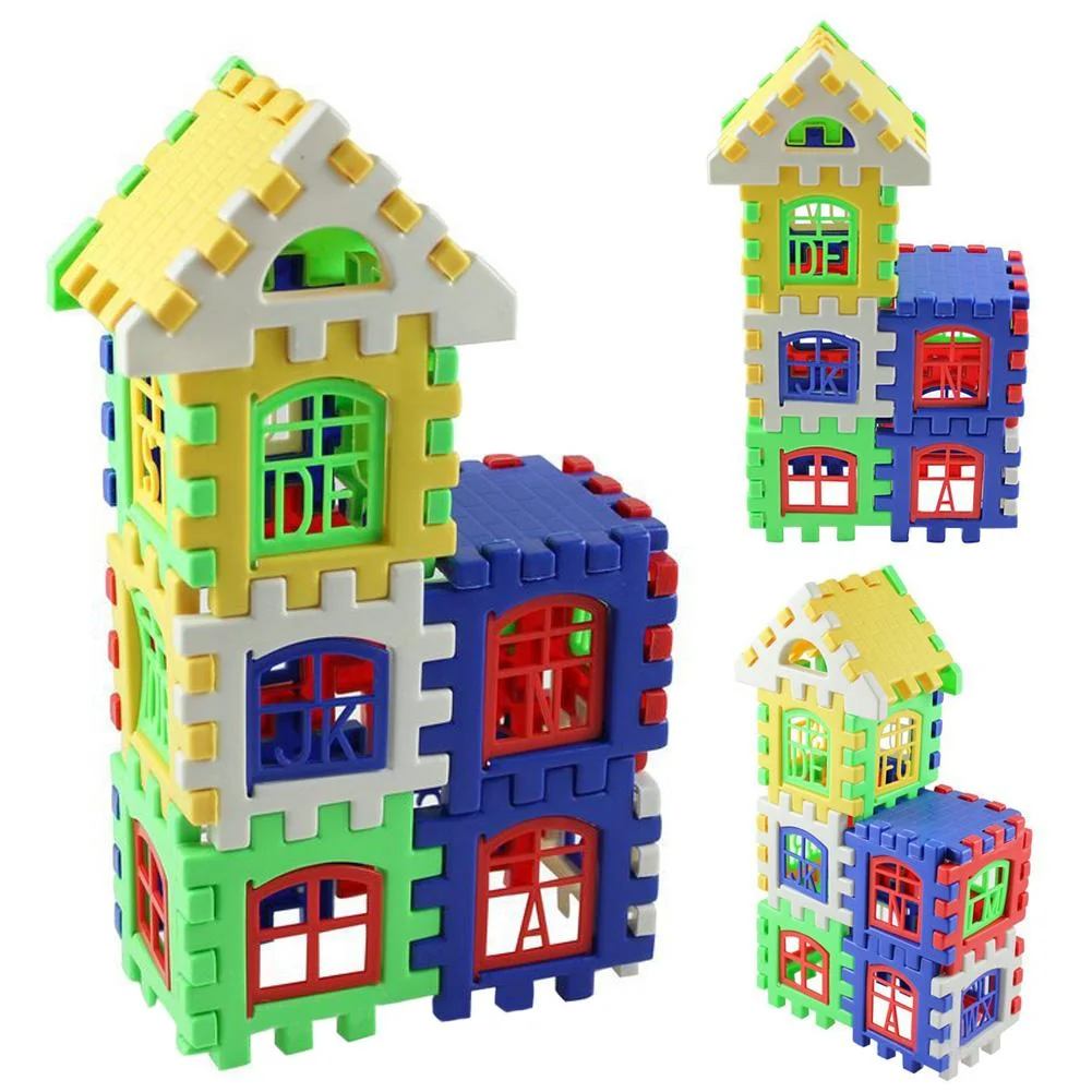 Tiyuyo 24Pcs Kids Creative Play House Building Blocks Construction Toy