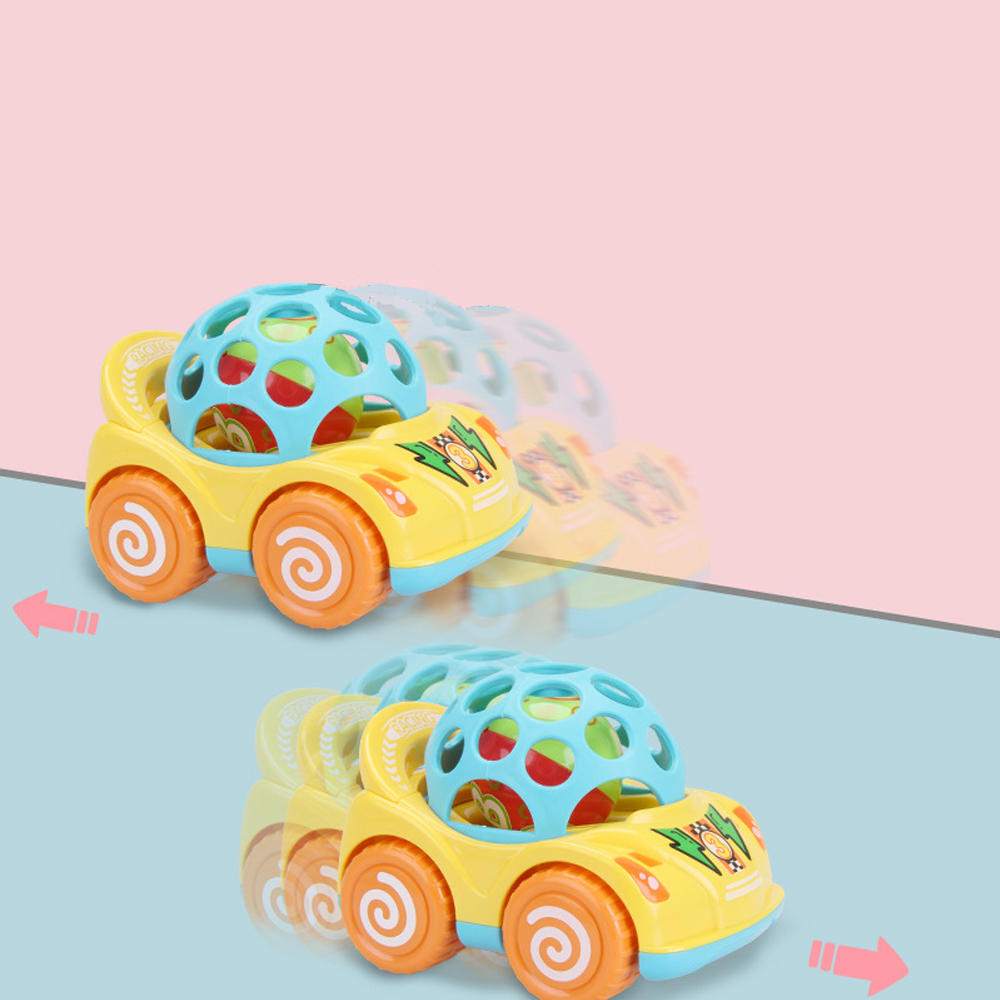 SNNROO 2PCS Baby Rattles Baby Car Toys for Babies 0-6 Months Develop Intelligence Grasping Toy Hand Bell Rattle