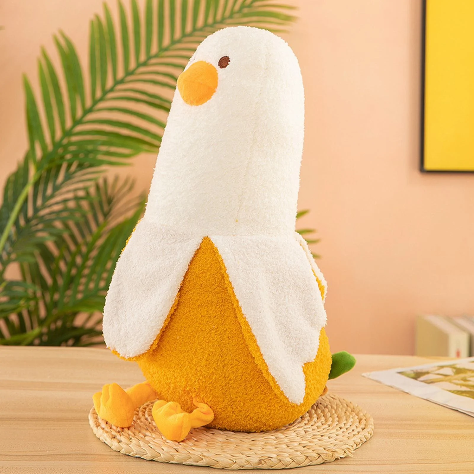 Funny Banana Duck Doll Plush Toy Banana A Friend Duck Doll Pillow Birthday Gift Stuffed Animal Toys Doll Plush